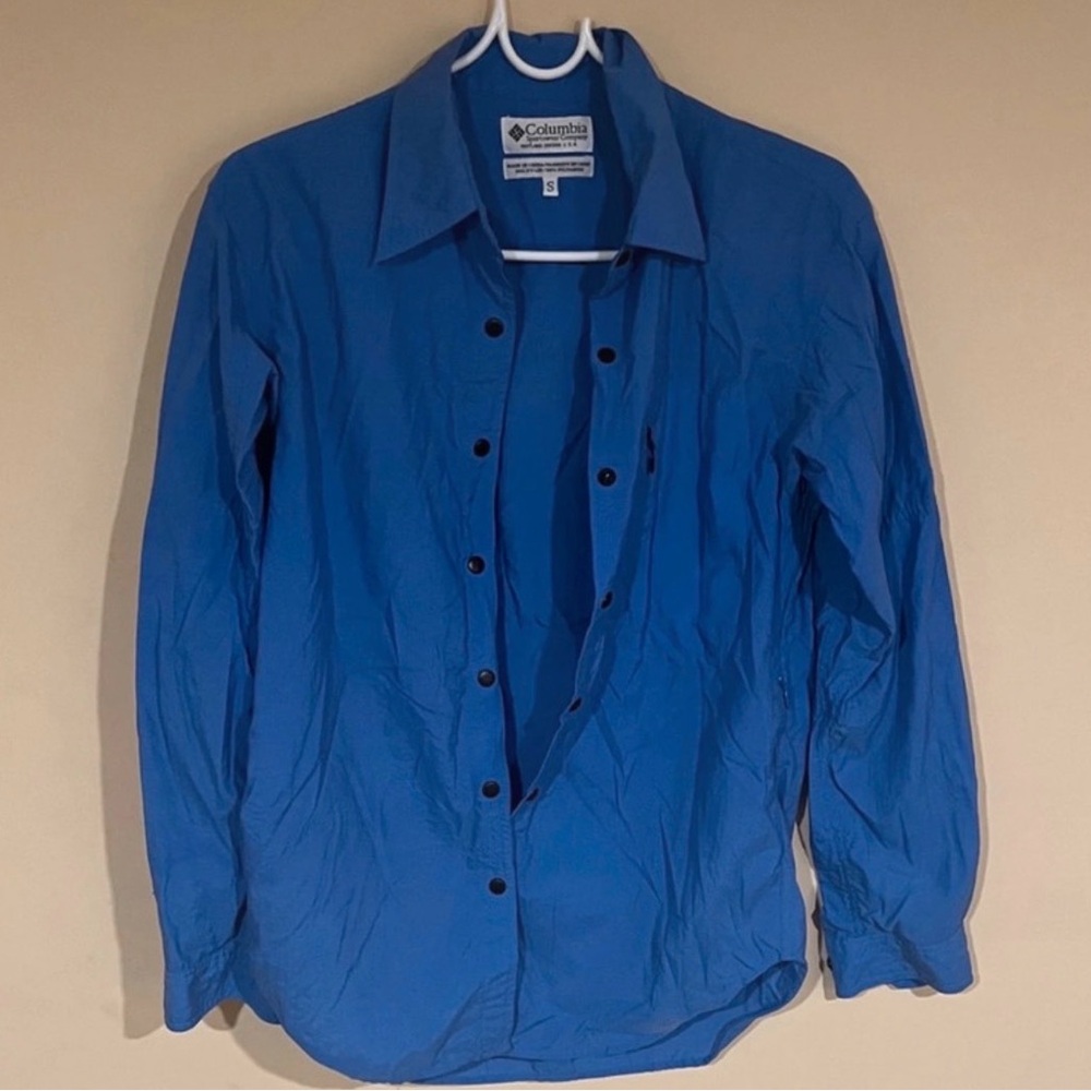 Columbia Men's Bright Blue Lightweight Shirt Jacket
